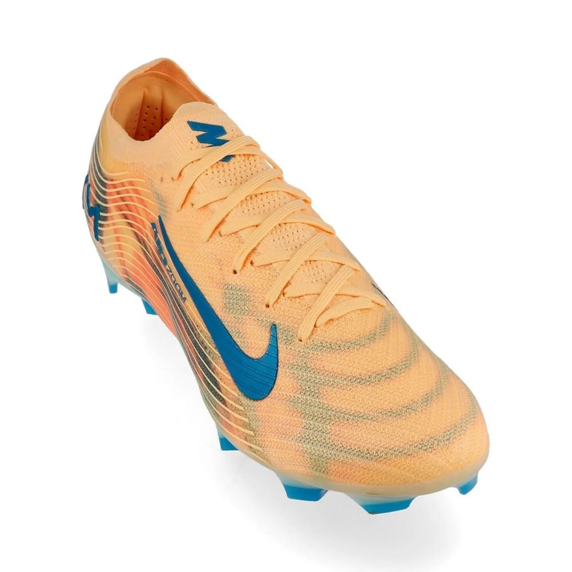Nike Air Zoom Mercurial Vapor 16 Elite FG Mbappé Personal Edition - Oranje/Neo-turkoois/Groen