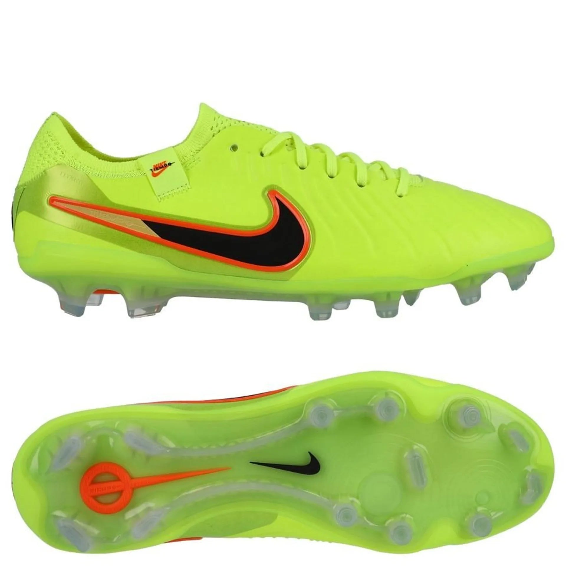 Nike Tiempo Legend 10 Elite FG Max Voltage - Neon/Zwart