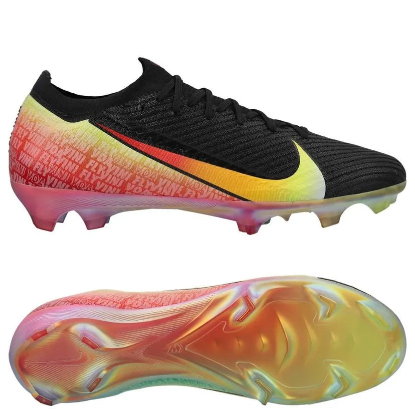 Nike Air Zoom Mercurial Vapor 16 Elite FG Vini Jr. Personal Edition - Zwart/Geel/Groen/Zwart