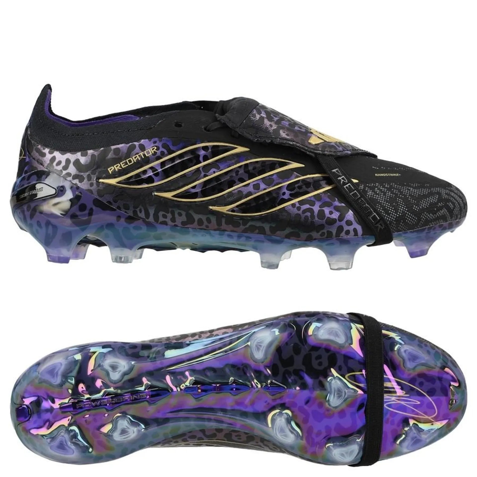 adidas Predator Elite Fold-over Tongue Elite FG Kaká - Zwart/Paars/Goud LIMITED EDITION