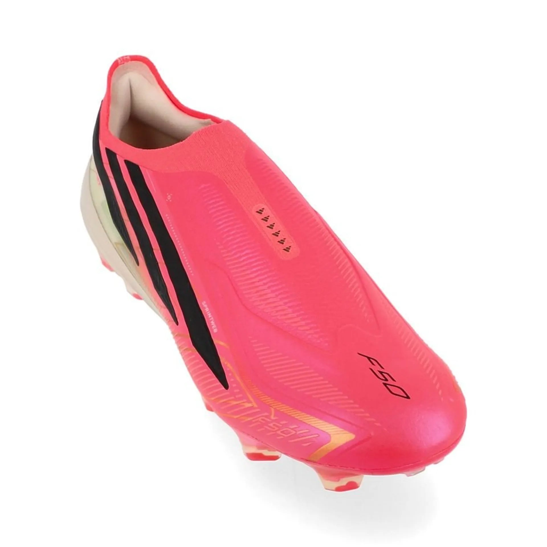 adidas F50 Hyperfast Elite Laceless FG Road to Glory - Solar Turbo/Zwart/Goud