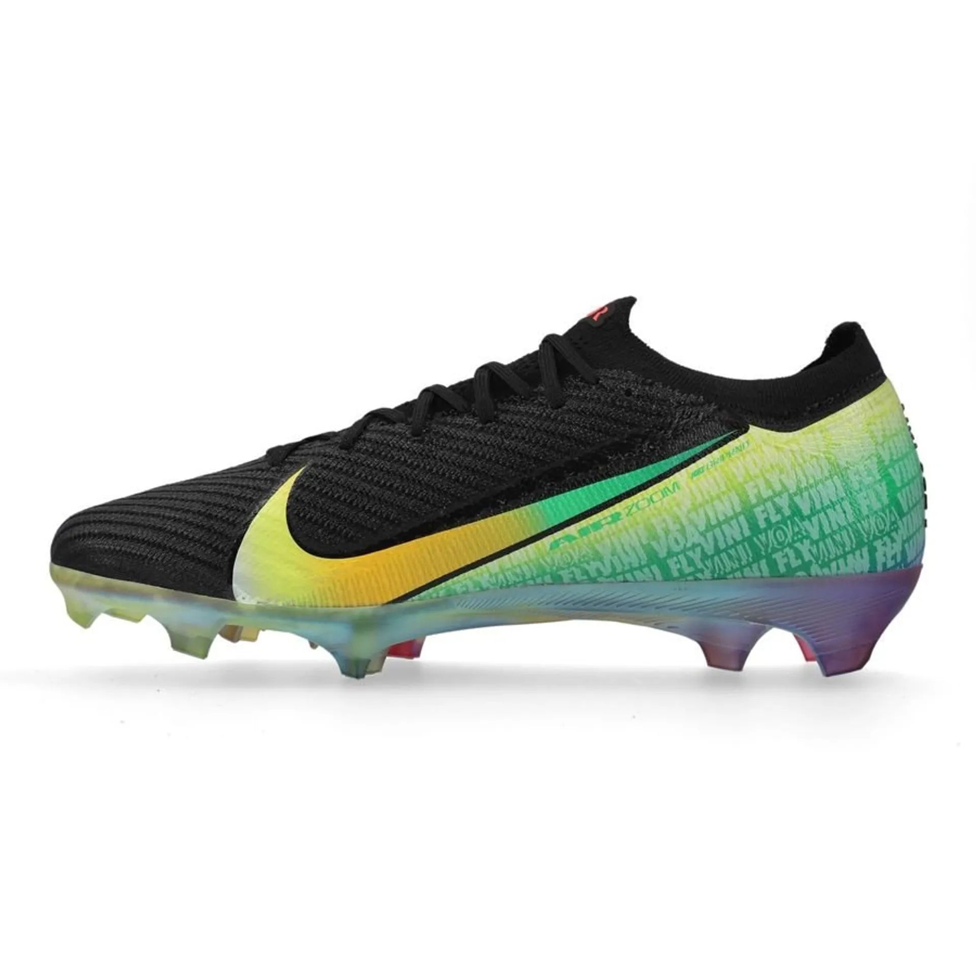 Nike Air Zoom Mercurial Vapor 16 Elite FG Vini Jr. Personal Edition - Zwart/Geel/Groen/Zwart